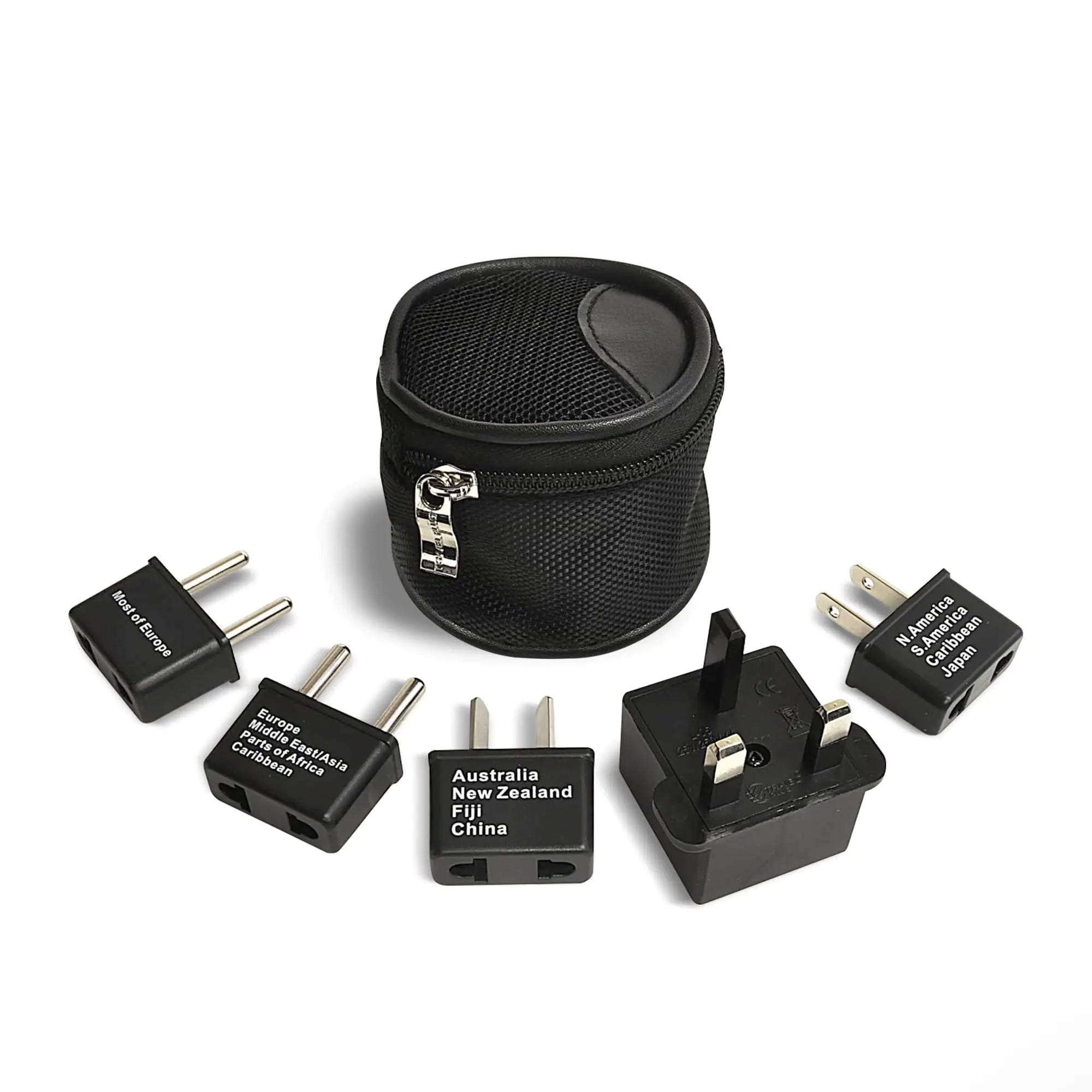 Ceptics International Worldwide Travel Plug Adapter 5 Piece Set Great for Cell Phones Battery Chargers Laptops to Work in Most Countries